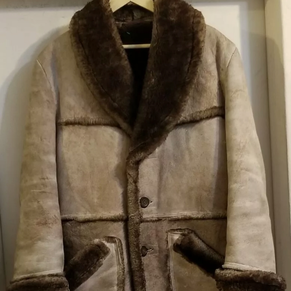 VTG Robert Lewis Shearling Rancher Coat 40